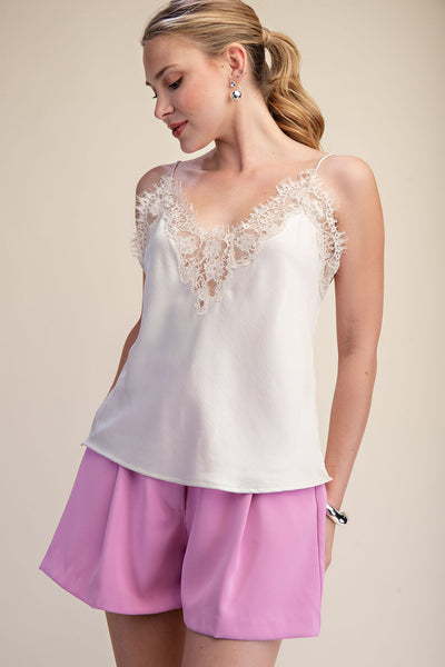Blusa beige encaje