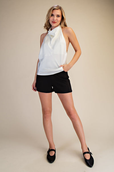 Blusa beige halter