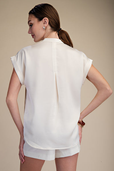 Blusa beige manga