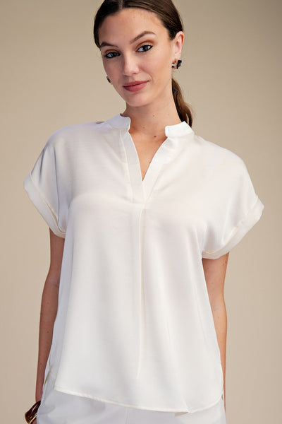 Blusa beige manga