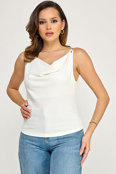 Blusa blanca cadena