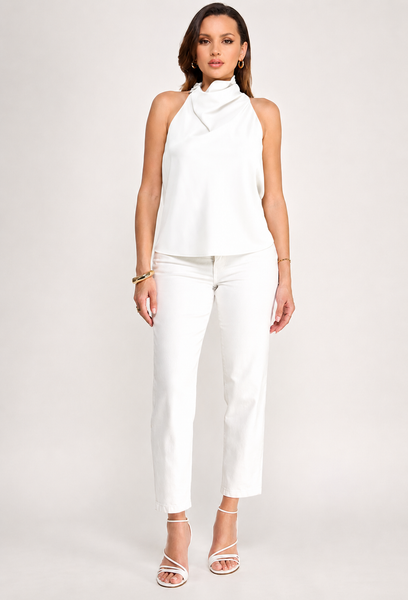 Blusa blanca halter