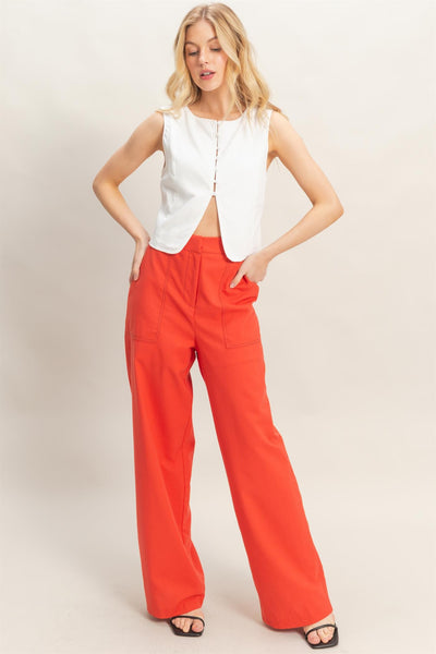 Chaleco blanco botón