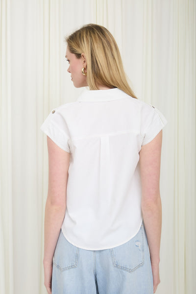 Blusa blanca boton