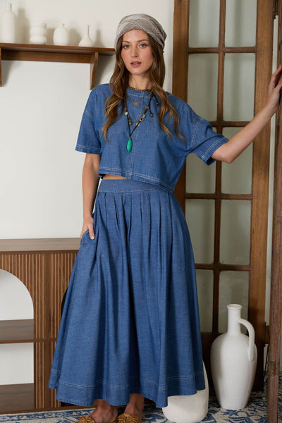 Blusa mezclilla