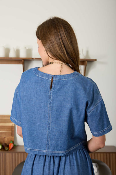 Blusa mezclilla