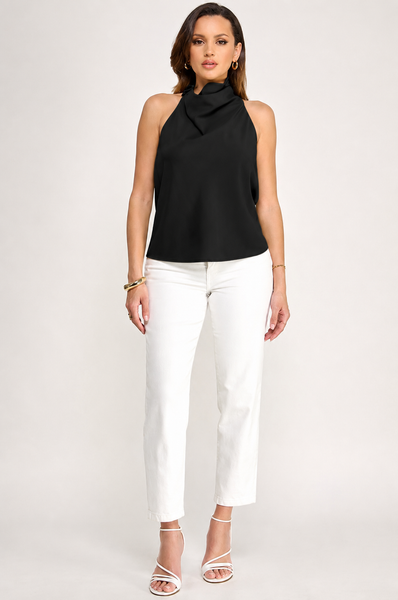 Blusa negra halter