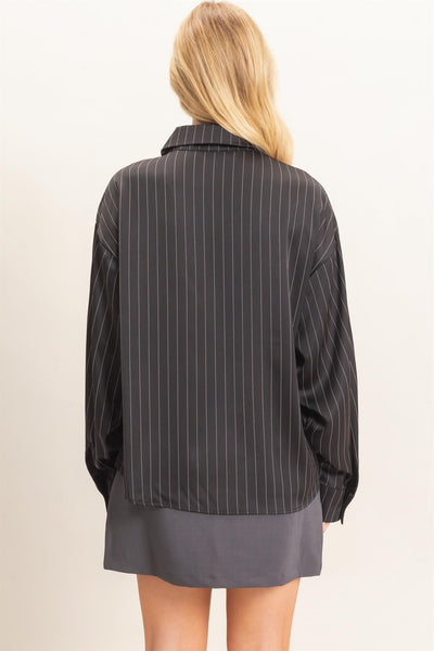 Blusa negra raya
