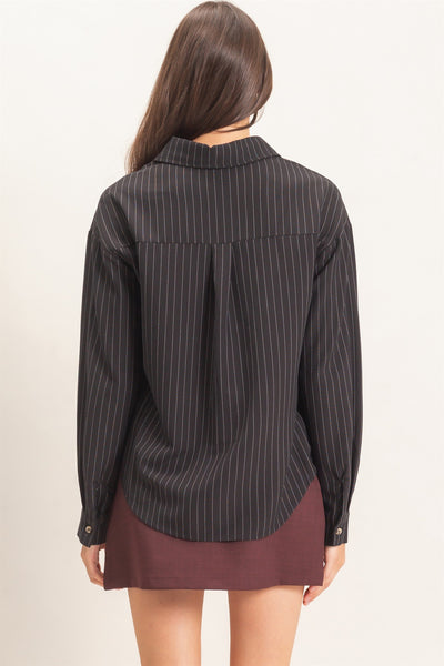 Blusa negra raya