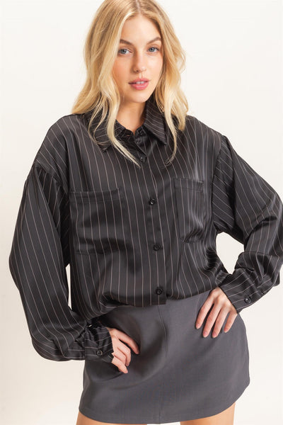Blusa negra raya