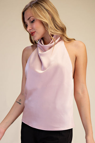 Blusa rosa halter