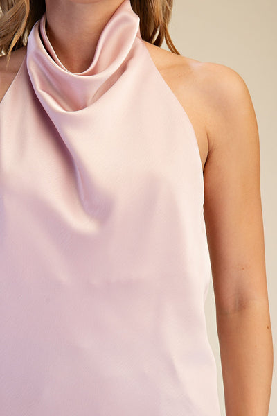Blusa rosa halter