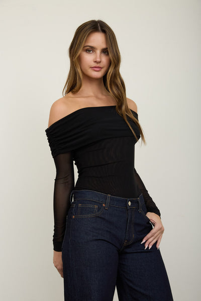 Bodysuit negro mesh