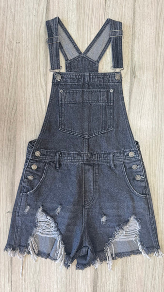 ROMPER MEZCLILLA NEGRO OVEROL