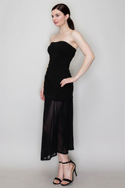 Vestido negro largo