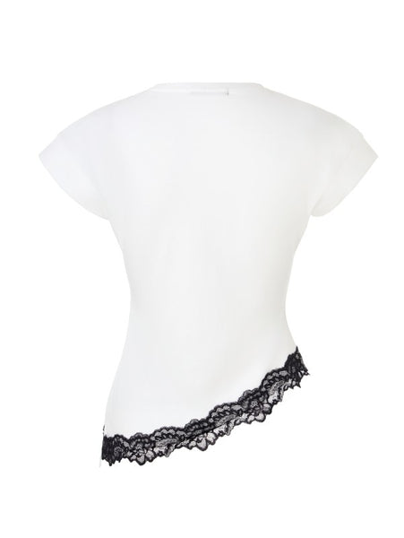 Blusa beige encaje