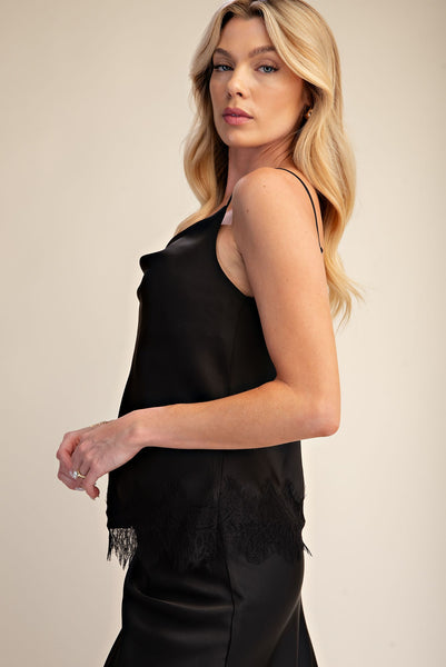Blusa negra encaje