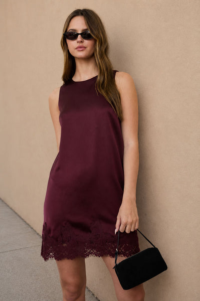 Vestido vino suelto
