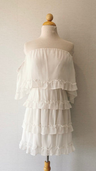 VESTIDO BLANCO HOLANES MANGA