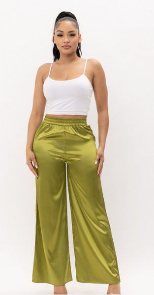 Pantalón palazo verde