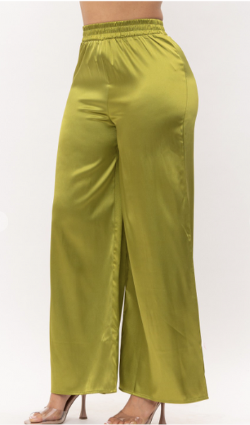 Pantalón palazo verde