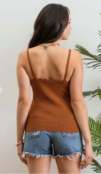 Blusa tirantes tejida