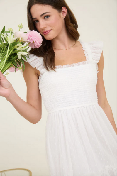 Vestido blanco tirantes