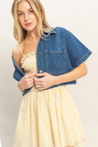 Blusa mezclilla