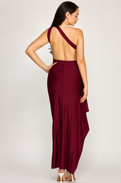Vestido vino largo