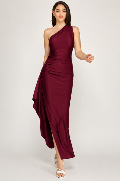 Vestido vino largo