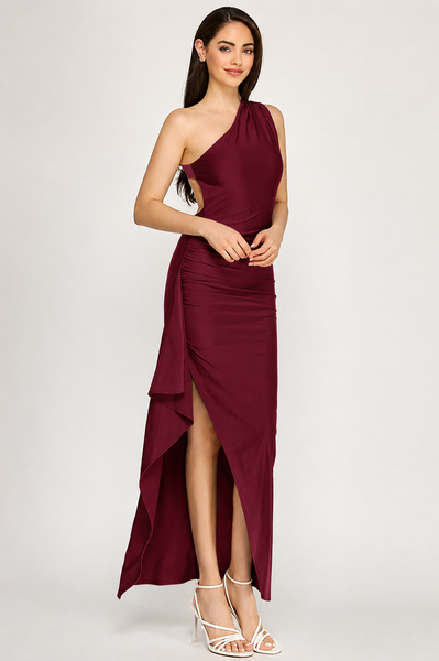 Vestido vino largo