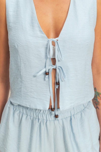 Conjunto azul cielo