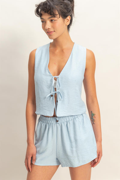 Conjunto azul cielo