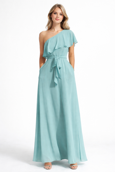 Vestido azul largo