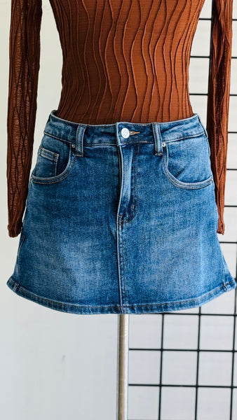 Falda mezclilla