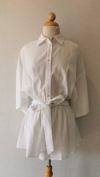 ROMPER BLANCO LINO
