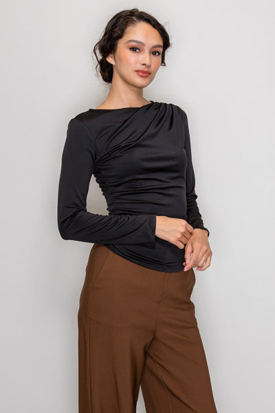 Blusa negra manga