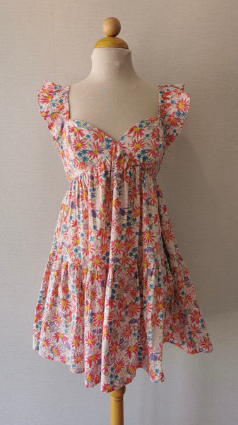 VESTIDO ROSA FLORES