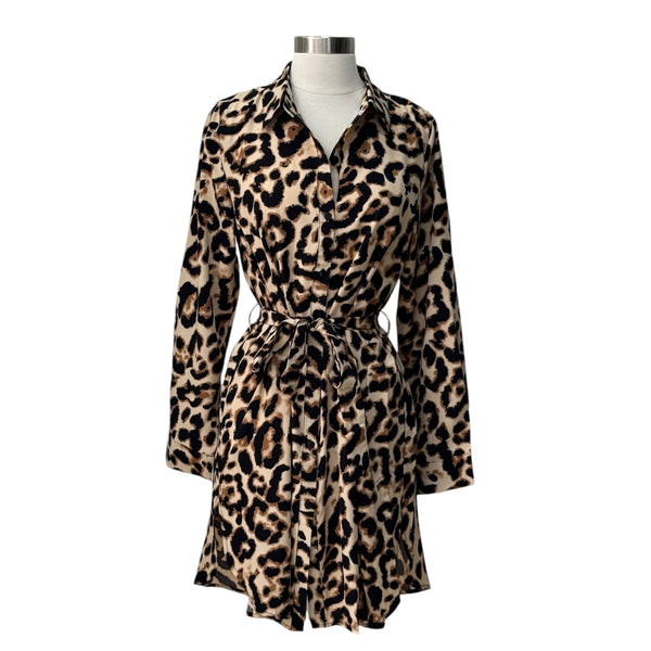 Vestido animal print corto