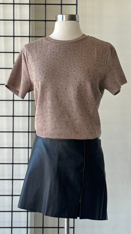 Camiseta café brillo