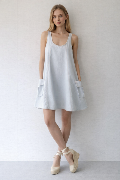 VESTIDO MEZCLILLA BOLSAS