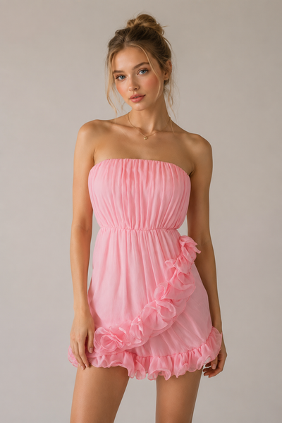 VESTIDO ROSA TUL