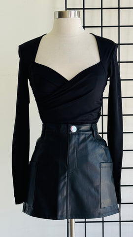 Bodysuit negro escote