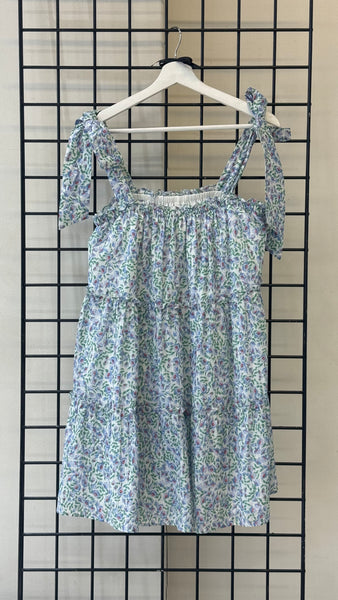 VESTIDO AZUL FLORES