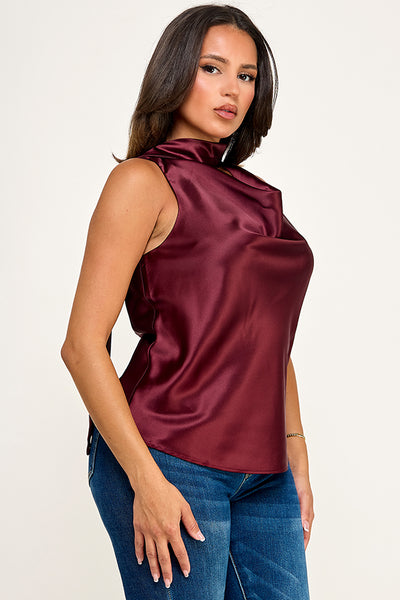 Blusa vino bufanda