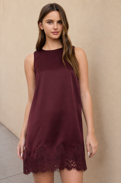 Vestido vino suelto