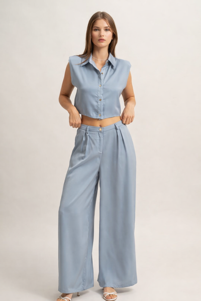 Conjunto azul botones