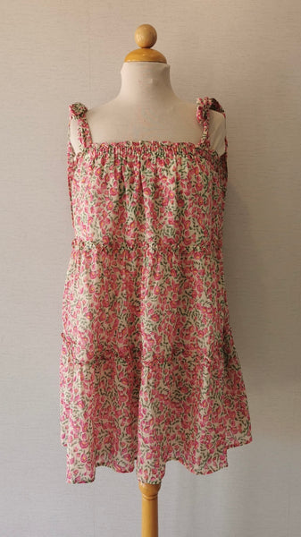 VESTIDO ROSA FLORES