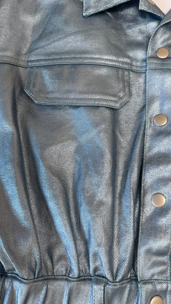 ROMPER AZUL METALICO