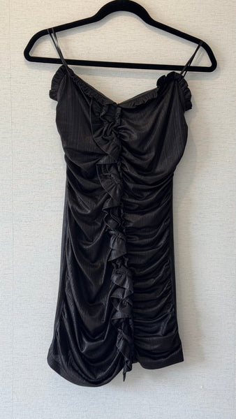 VESTIDO NEGRO METALICO